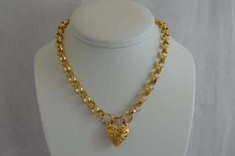 Unbranded 18 ct Gold Filled Solid Lined 8mm Belcher Chain India | Ubuy
